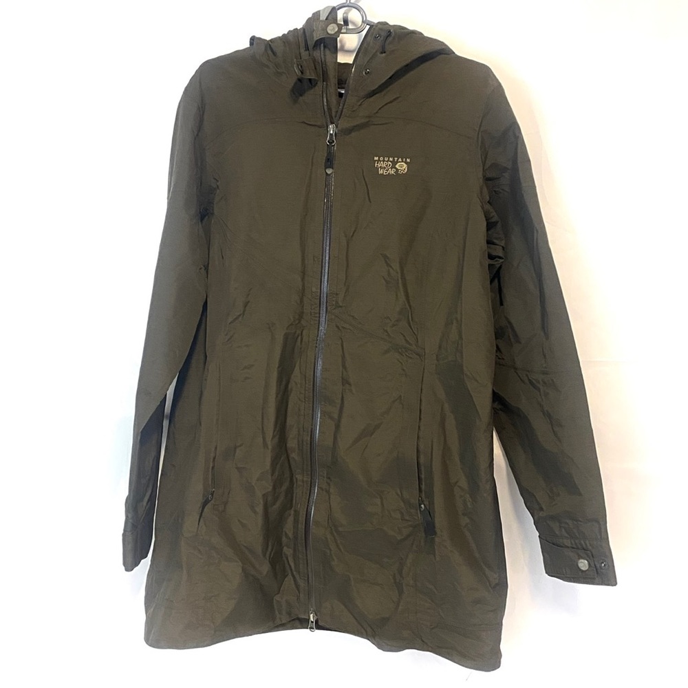 Mountain Hardwear Womens nylon zip up w/hood + cap